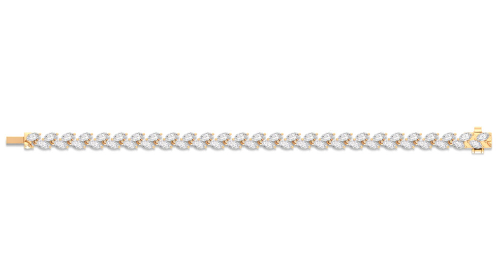 MARQUISE LAB GROWN DIAMOND TENNIS BRACELET