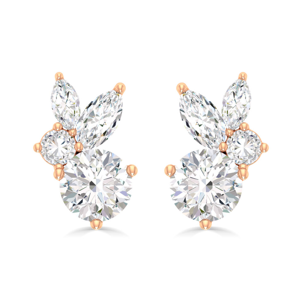 MAN MADE DIAMOND DESIGNER EARRINGS