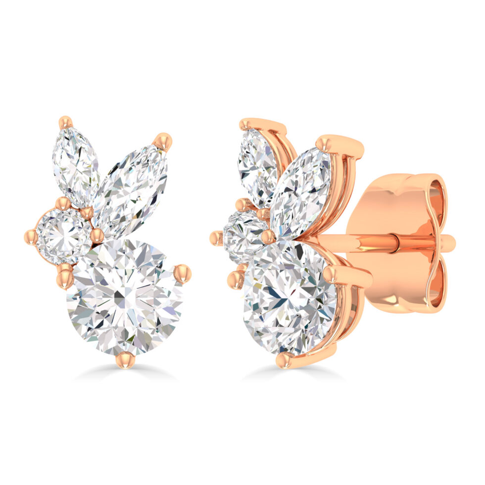 MAN MADE DIAMOND DESIGNER EARRINGS