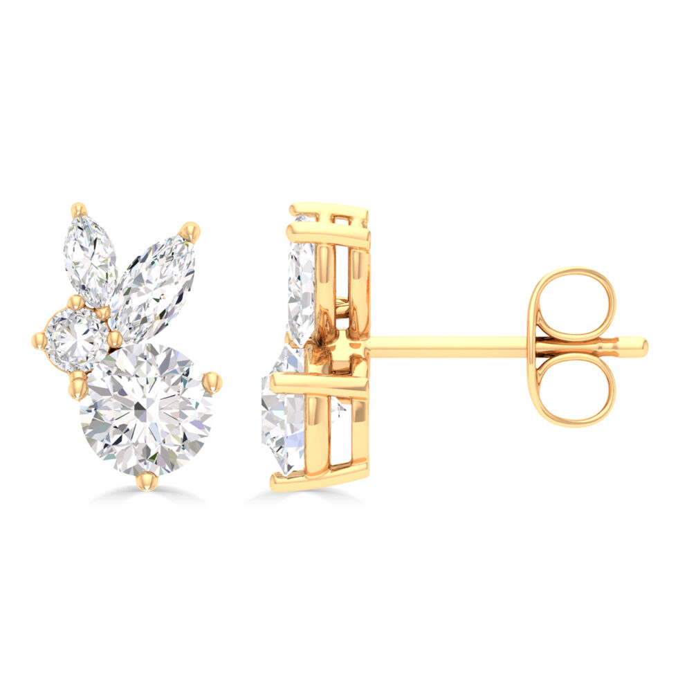 MAN MADE DIAMOND DESIGNER EARRINGS