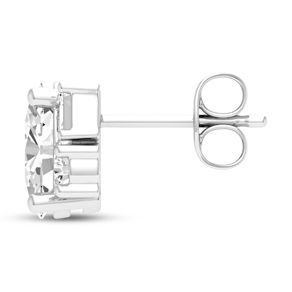 LAB GROWN DAIMONDS 3  STUD EARRING OVAL