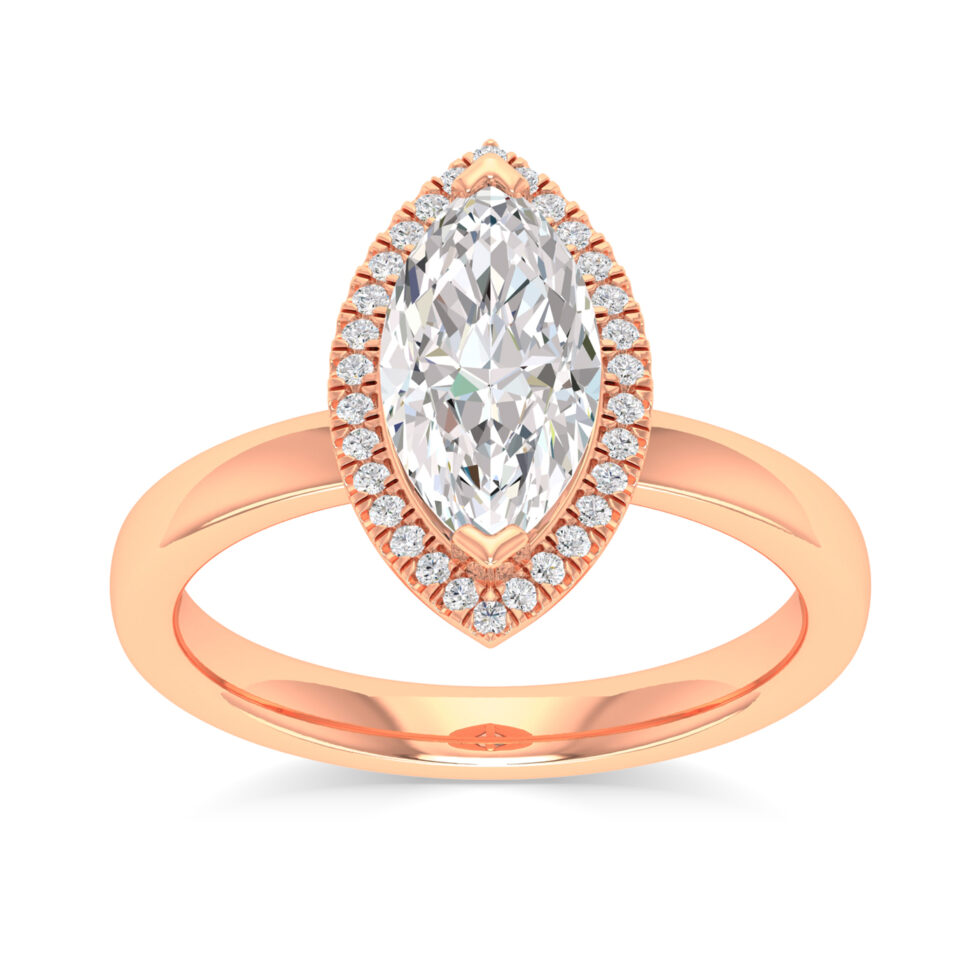 MARQUISE HALO ENGAGEMENT RING