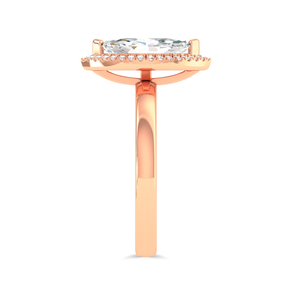 MARQUISE HALO ENGAGEMENT RING