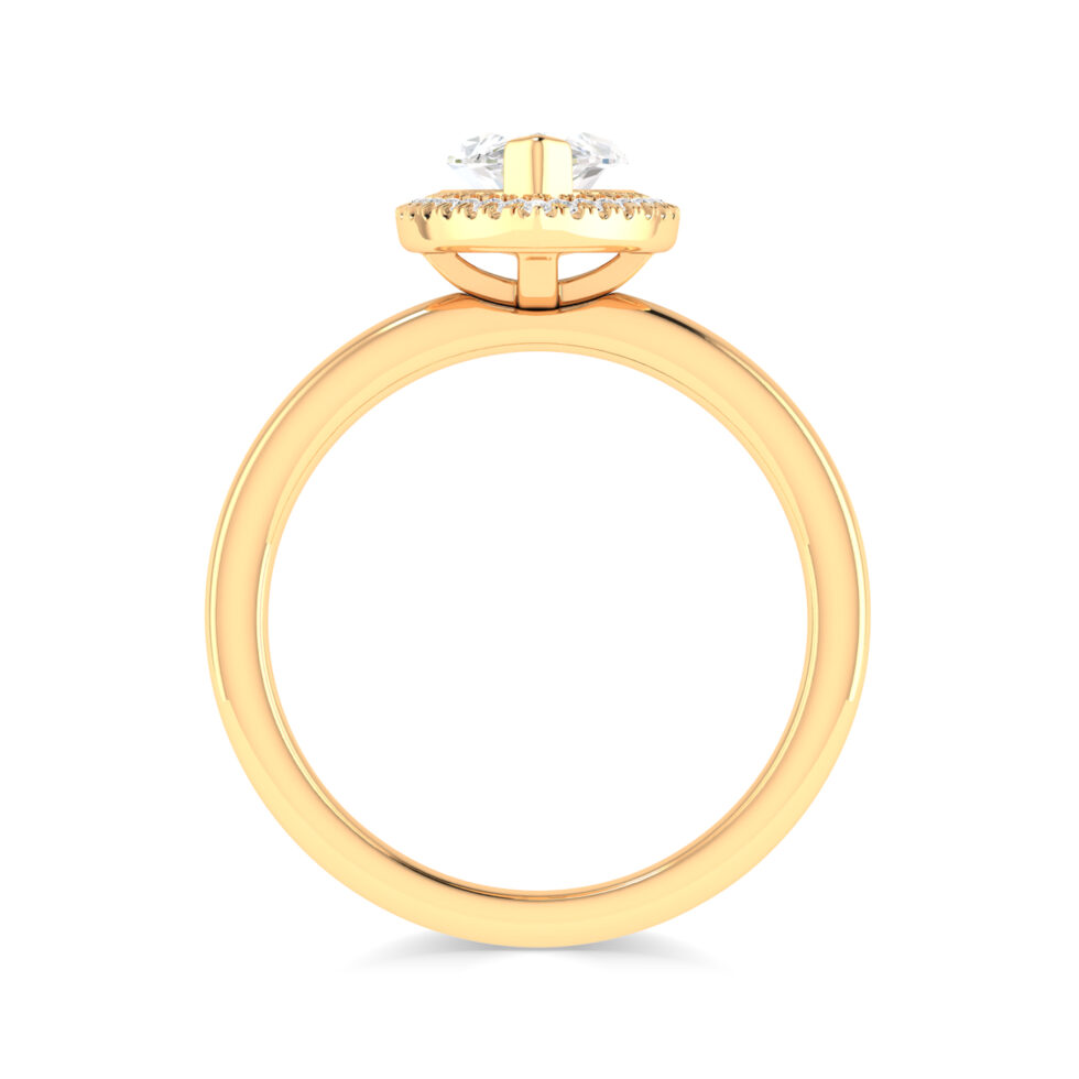 MARQUISE HALO ENGAGEMENT RING
