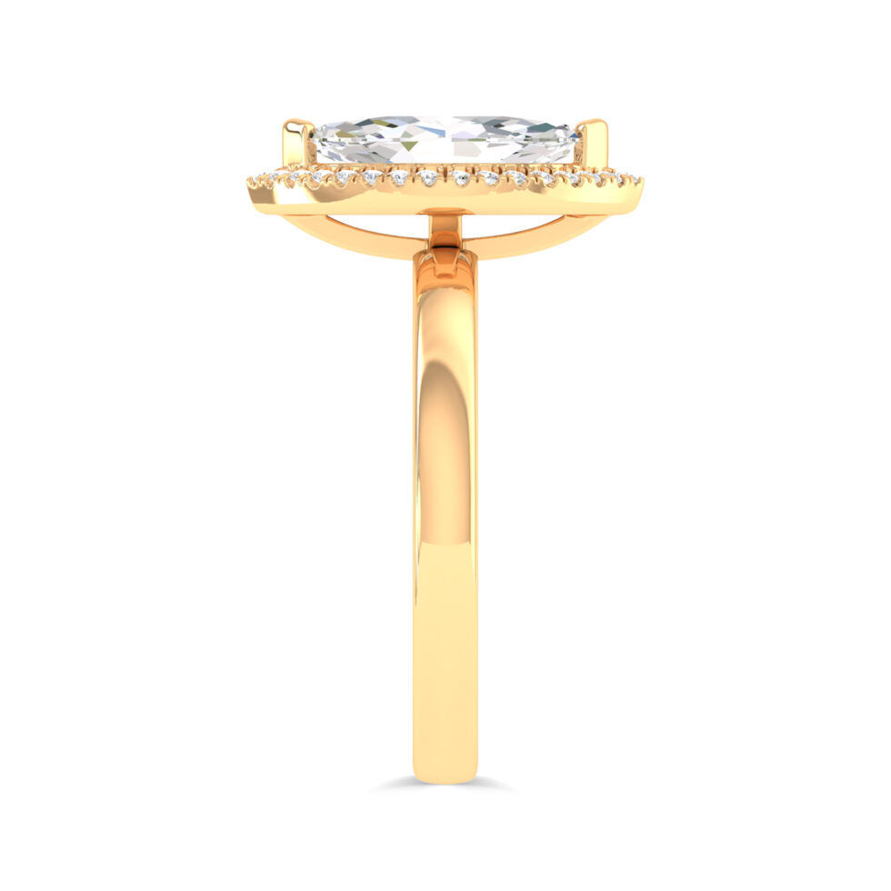 MARQUISE HALO ENGAGEMENT RING