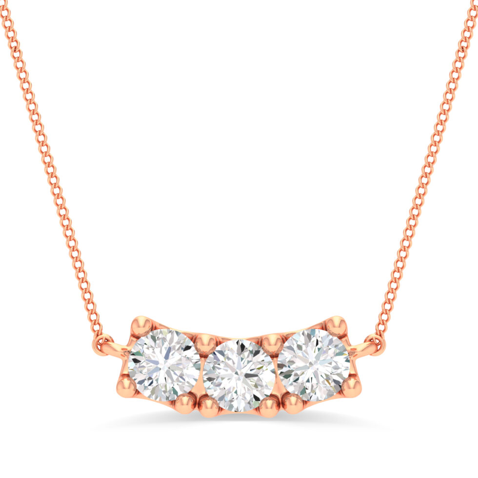 3 DIAMONDS PENDANT  LAB GROWN