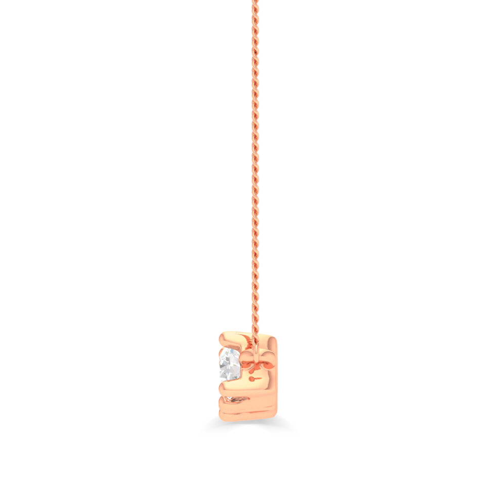 5 DIAMONDS PENDANT LAB GROWN