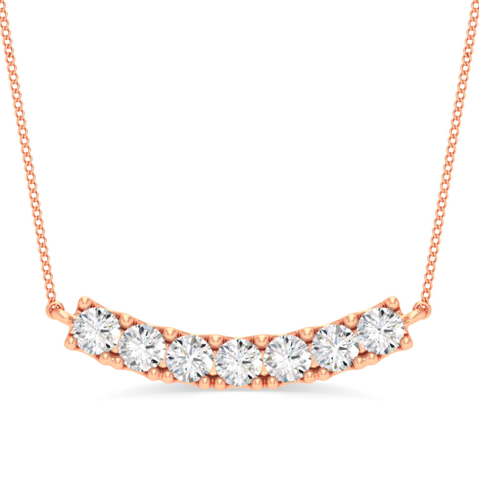 7 DIAMONDS PENDANT LAB GROWN