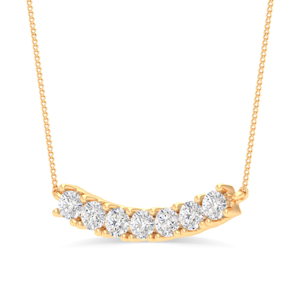 7 DIAMONDS PENDANT LAB GROWN