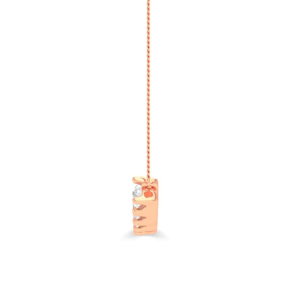 9 DIAMONDS PENDANT LAB CREATED
