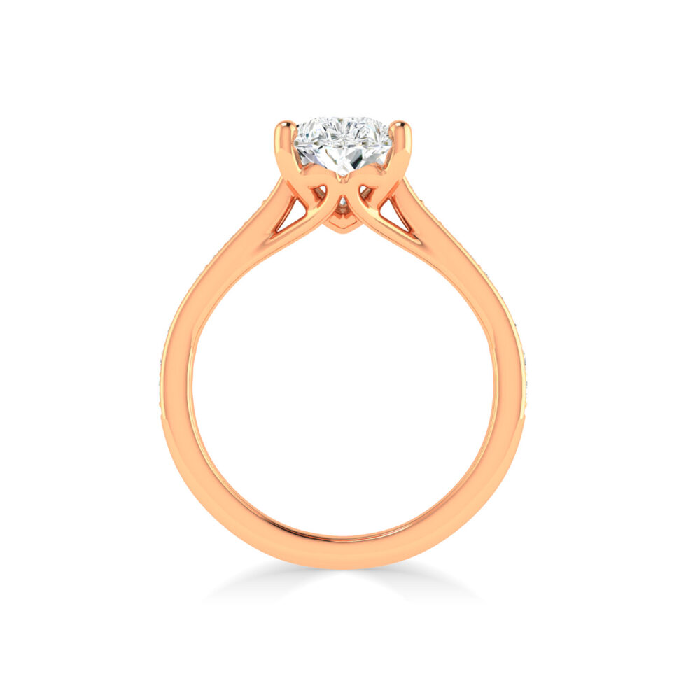 Pear Man Made Daimond Ring